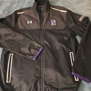 Northwestern University Wildcats Under Armour Adult Zip Up Jacket BIG 10 Logo